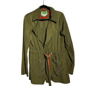 144 Anthropologie Gisborne Obi Trench Anorak (S, Green, EUC)